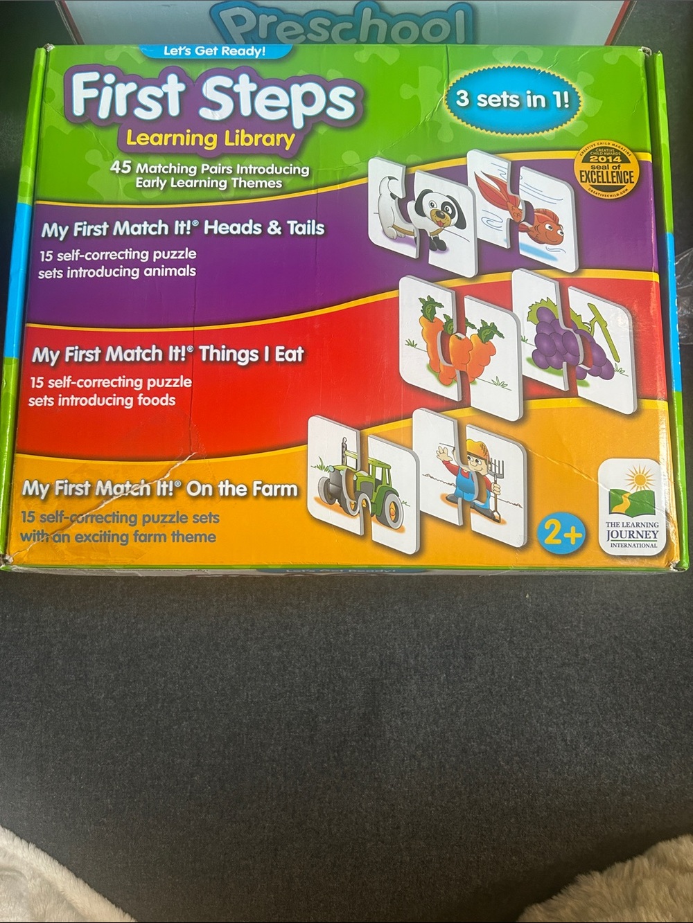 Children’s First Steps Learning Library puzzle of 45 matching pairs